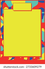 Simple Modern layout Design Template with Rectangles and Multicolor Military Camouflage Background for poster, flyer, cover, branding, social media, advertising, promo, shop, discount, sale.