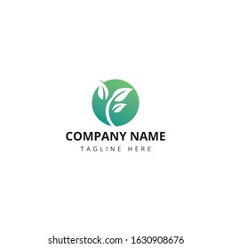 Simple Modern Leaf logo design inspiration
