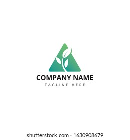 Simple Modern Leaf logo design inspiration