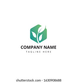 Simple Modern Leaf logo design inspiration