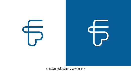 Simple and modern letter F initials logo design