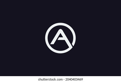 Simple and modern A letter logo design for brand and business