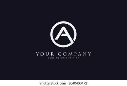 Simple and modern A letter logo design for brand and business