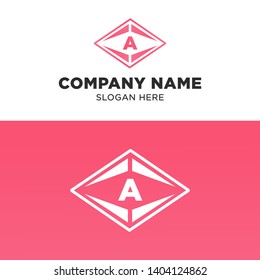 Simple and Modern A Letter Logo Template