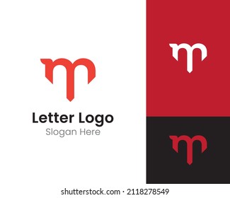 simple and modern letter M logo design, eps10 isolated
