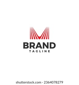 Diseño del logotipo M para finanzas, banca, cambio de moneda, conversión de dinero y agencia.