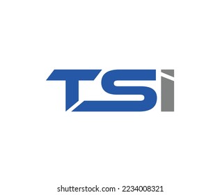 Simple Modern Letter Mark TSI Business Logo Design Template