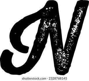 Simple and modern letter N initials logo design