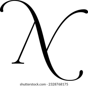 Simple and modern letter N initials logo design