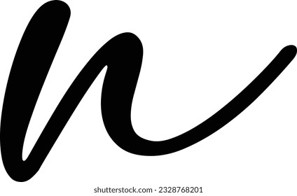 Simple and modern letter N initials logo design