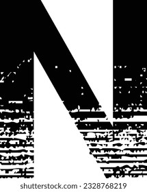 Simple and modern letter N initials logo design