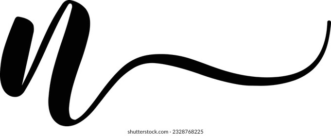 Simple and modern letter N initials logo design