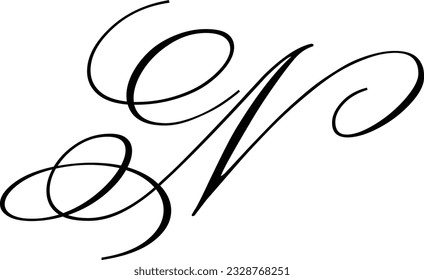 Simple and modern letter N initials logo design