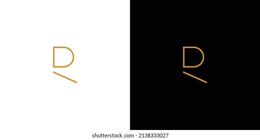 Simple and modern letter R initials logo design