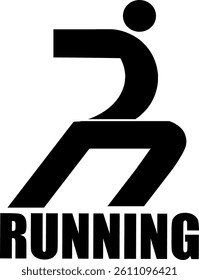 simple and modern letter R logo design for sports logos and so on