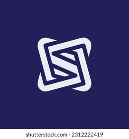 simple and modern letter S abstract logo