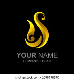 
Simple and modern letter S logo, logo ready to use