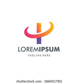 simple and modern letter I template