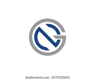 Simple Modern Letter Type NG Logo Design Template