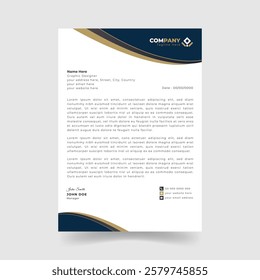 Simple Modern Letterhead for Office Stationery