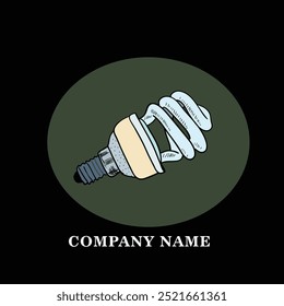 A simple and modern light bulb logo can effectively convey the concept of energy and inspiration.