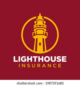 Simple and modern lighthouse logo for company, business, community, team, etc.
