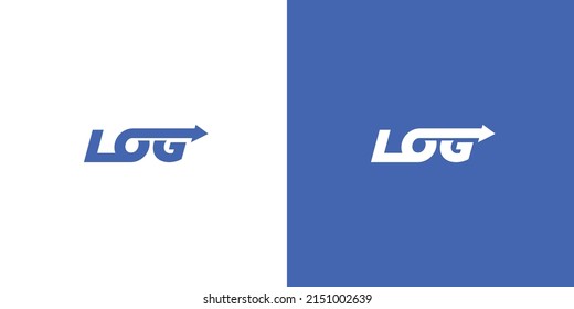 Diseño de logotipo logístico simple y moderno