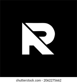 elemento de plantilla AR de logotipo simple y moderno