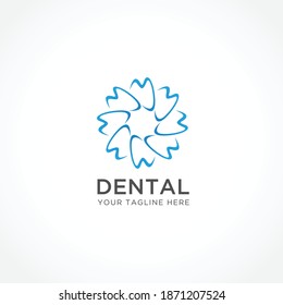 simple and modern logo dental clinic