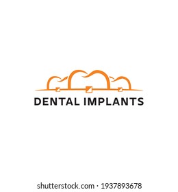 logotipo sencillo y moderno para implantes dentales