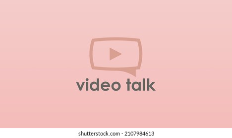 Simple and Modern Logo Design Concept of Chat and Talk Logo Vector