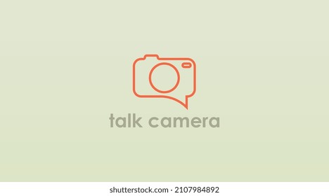Diseño de logotipo sencillo y moderno Concepto de vector de logotipo de conversación y conversación