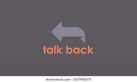Simple and Modern Logo Design Concept of Chat and Talk Logo Vector