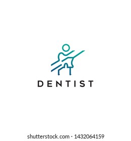 simple and modern logo design for dentist