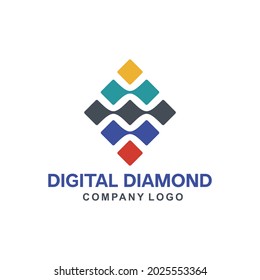 simple and modern logo design for digital technology