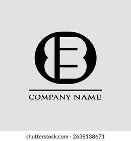 A simple, modern logo design featuring the letter E formed by three horizontal bars. Ideal for a clean and minimalist brand identity.