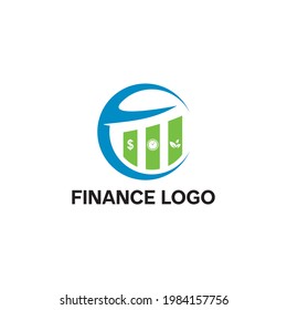 simple and modern logo design for finance company