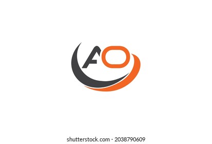 Simple and modern logo design for financial business with AO letter