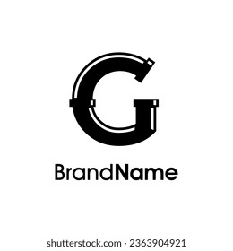 Simple and Modern logo design Initial G combine with pipe. The logo good for company related plumbing and constructions.