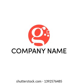 Simple and modern logo design for letter G