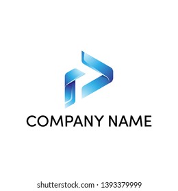 Simple and modern logo design for letter P