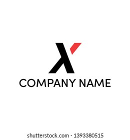 Simple and modern logo design for letter X