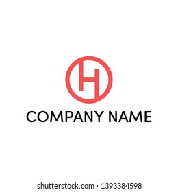 Simple and modern logo design for letter H