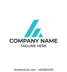 Simple and modern logo design for letter A