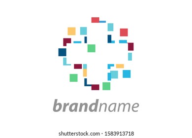 simple and modern logo design for medical company.