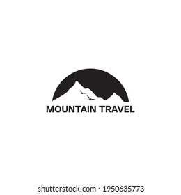 diseño de logotipo sencillo y moderno viajes en montaña
