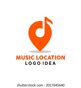 simple and modern logo design for studio music location.