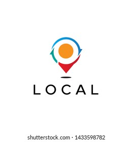 simple and modern logo design for technology, tour, travel.