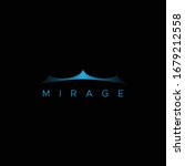 simple modern logo dsign with mirage symbol