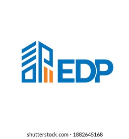 construcción sencilla y moderna de iniciales con logotipo.